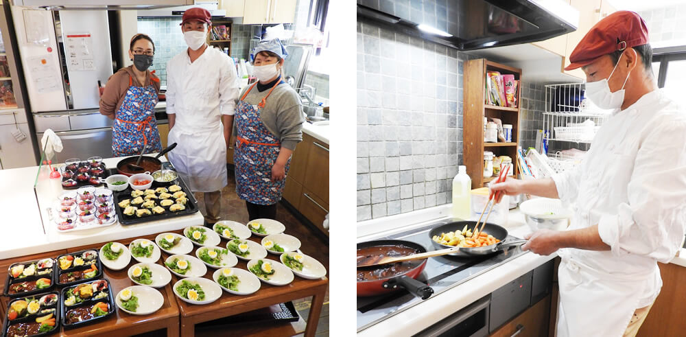 ひのでホーム食事サービス課のシェフ・木住野さんによる洋食ランチコース